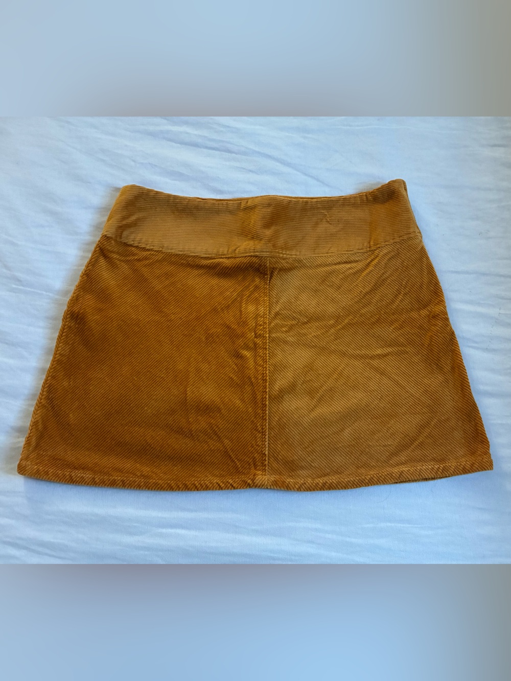 Monki Mustard Brown Corduroy Mini Skirt